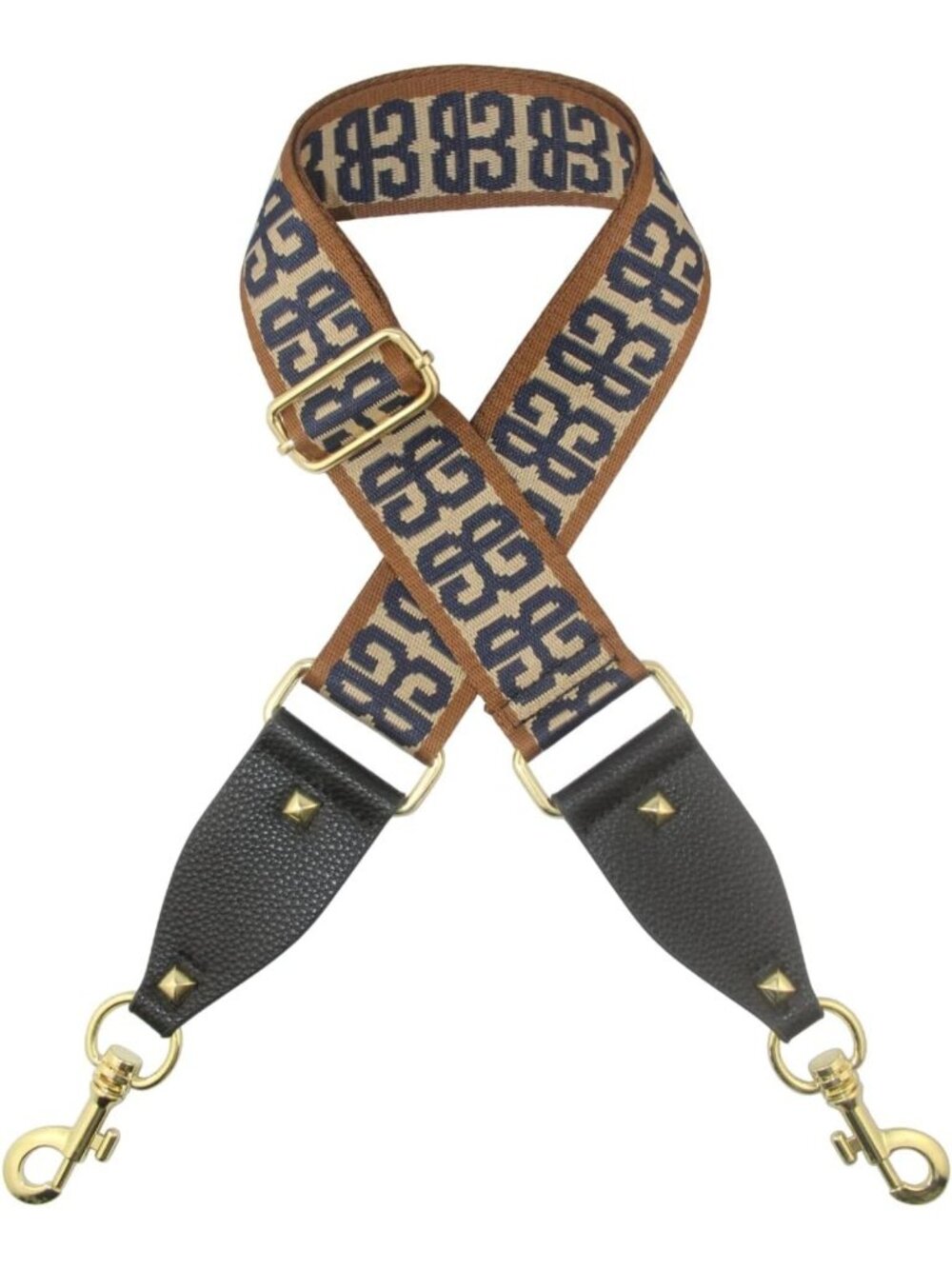 Multicolor Striped Adjustable Guitar Style Purse Strap for Crossbody Bags